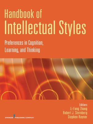cover image of Handbook of Intellectual Styles